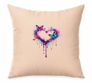 Butterfly Heart Art Cushion - Image 3