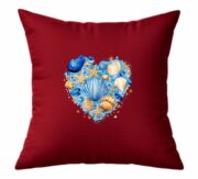 Ocean Shell Heart Cushion - Image 3