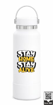 Stay Home Stay Alive Insulated Stainless Steel Bottle - Image 10