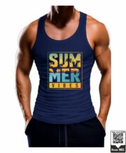 Men's Summer Vibes Beach Printed Vest - Image 9