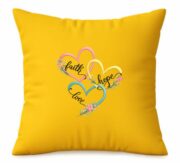 Faith Hope Love Inspirational Cushion - Image 4