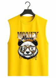 Money Moves Panda Graphic Sleeveless Tank Top - Image 9