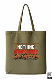 Nothing Is Impossible Motivational Tote Bag - Image 4