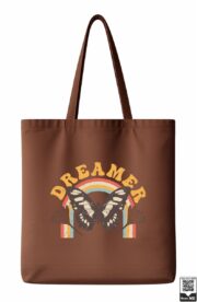 Dreamer Butterfly Vintage Tote Bag - Image 8