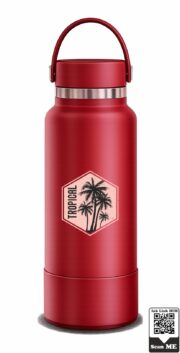 Tropical Palm Insulated Stainless Steel Bottle - Image 9