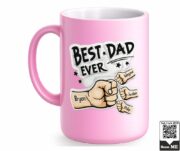 Best Dad Ever Personalized Ceramic Mug - Image 4