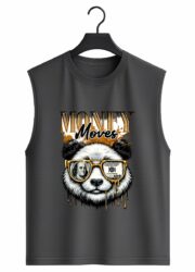 Money Moves Panda Graphic Sleeveless Tank Top - Image 8