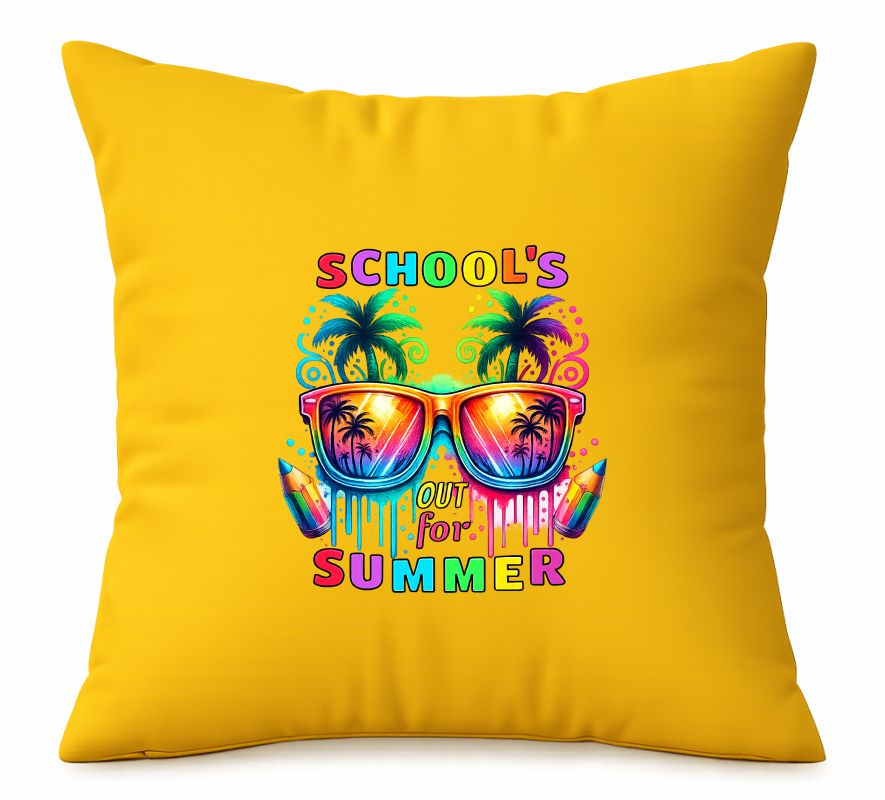 0 (4) School's Out For Summer Cushion - Image 1