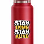 Stay Home Stay Alive Insulated Stainless Steel Bottle