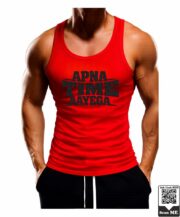 Men's Apna Time Aayega Printed Vest