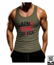Men's Apna Time Dual Color Typography Printed Vest - Image 6