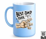 Best Dad Ever Personalized Ceramic Mug - Image 5