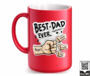 Best Dad Ever Personalized Ceramic Mug - Image 6
