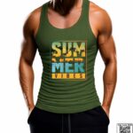 Men's Summer Vibes Beach Printed Vest