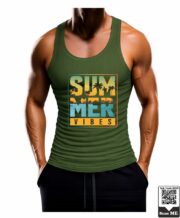 Men's Summer Vibes Beach Printed Vest