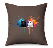 Color Splash Cat Duo Cushion - Image 5