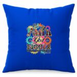 Faith Over Fear Inspirational Cushion