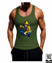 Men's Street Hustler Graphic Printed Vest - Image 7