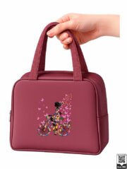 Floral Cycling Girl Lunch Bag - Image 6