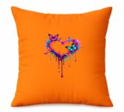 Butterfly Heart Art Cushion - Image 7