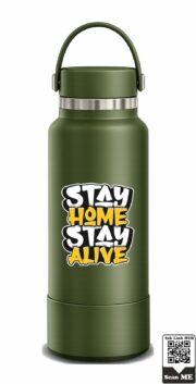 Stay Home Stay Alive Insulated Stainless Steel Bottle - Image 7
