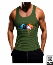 Men's Cute Cat Duo Printed Vest - Image 6