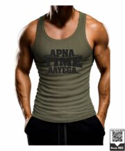 Men's Apna Time Aayega Printed Vest - Image 6