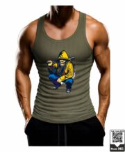 Men's Street Hustler Graphic Printed Vest - Image 6