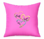 Faith Hope Love Inspirational Cushion - Image 8
