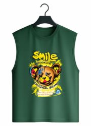 Smile Brooklyn Bear Graphic Sleeveless Tank Top - Image 6