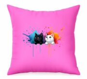 Color Splash Cat Duo Cushion - Image 7