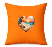 Sunset Beach Heart Cushion - Image 8