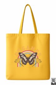 Dreamer Butterfly Vintage Tote Bag - Image 5