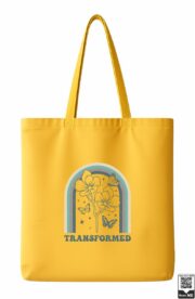 Transformed Floral Butterfly Tote Bag