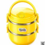 OMG Typography Double Layer Thermal Food Container