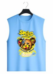 Smile Brooklyn Bear Graphic Sleeveless Tank Top - Image 5