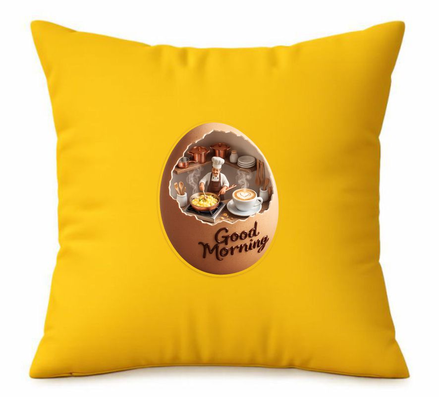 0 (8) Good Morning Chef Coffee Cushion - Image 1