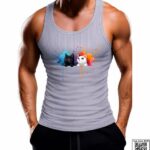 Men's Cute Cat Duo Printed Vest