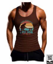 Men's Just Work for My Cat Vintage Printed Vest - Image 9