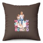 Ho Ho Ho Mom and Daughter Cushion