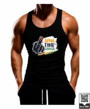 Men's Ink Finger Apna Time Aayega Printed Vest - Image 4