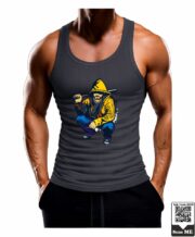 Men's Street Hustler Graphic Printed Vest - Image 4