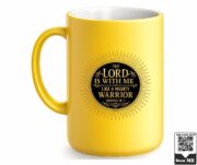 The Lord Is With Me Like a Mighty Warrior Ceramic Mug - Image 2