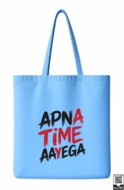 Apna Time Aayega Typography Tote Bag - Image 2