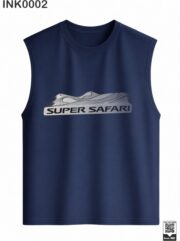 Super Safari Navy Blue Sleeveless Vest