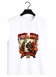 Fatal Odds Skull Cards Graphic Sleeveless Tank Top - Image 11