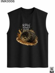 Raw Power Flow Brown Sleeveless Vest - Image 10