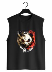 Inferno Panda Graphic Sleeveless Tank Top - Image 2