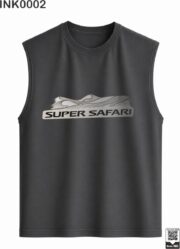Super Safari Navy Blue Sleeveless Vest - Image 2