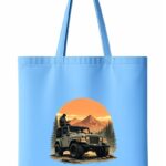 Off-Road Jeep Mountain Sunset Tote Bag